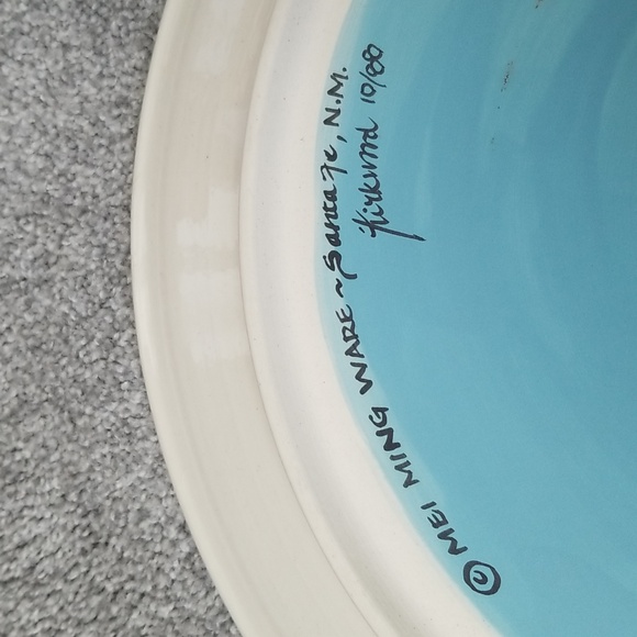 Mei Ming Ware Big Fish Home Decor Plate 16" Dia. Adorable Seaside Appropriate - Picture 4 of 10